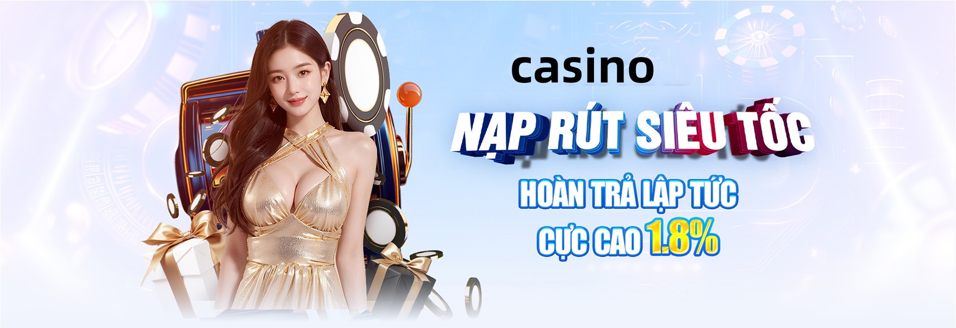 Hình ảnh quảng cáo của okwin hiển thị nền tảng và các lợi ích