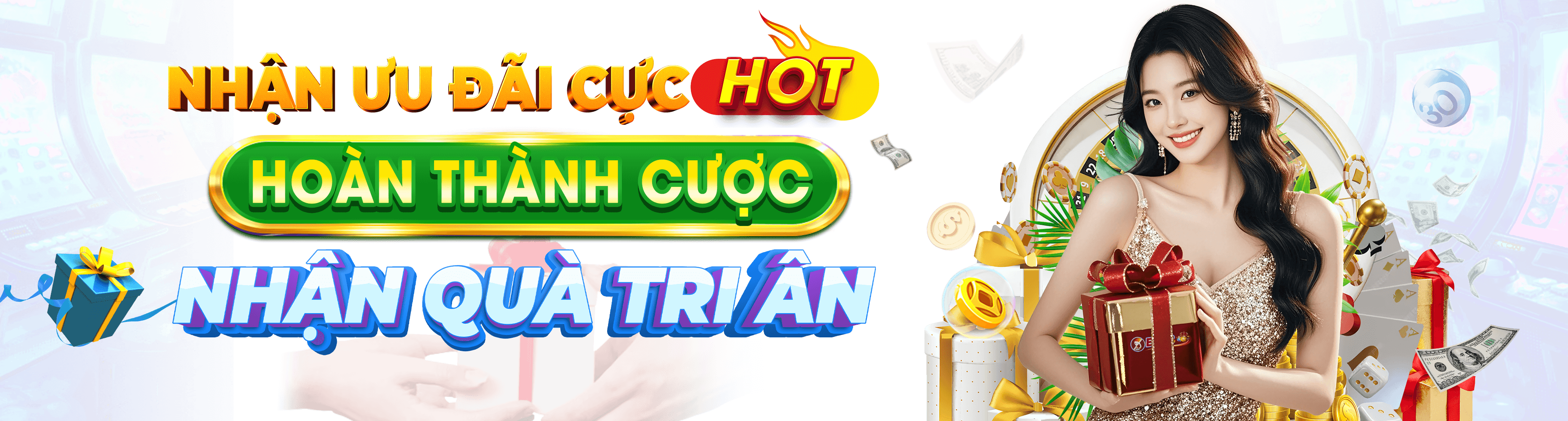 Hình ảnh quảng cáo của okwin hiển thị nền tảng và các lợi ích
