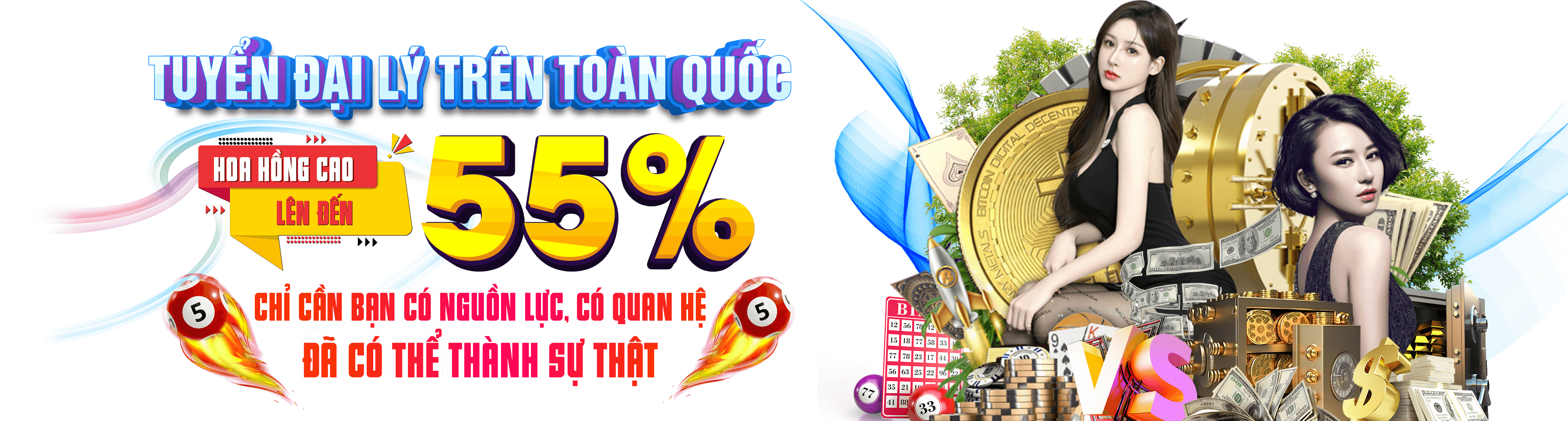 Hình ảnh quảng cáo của okwin hiển thị nền tảng và các lợi ích